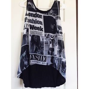 Fashion hi-low shirt